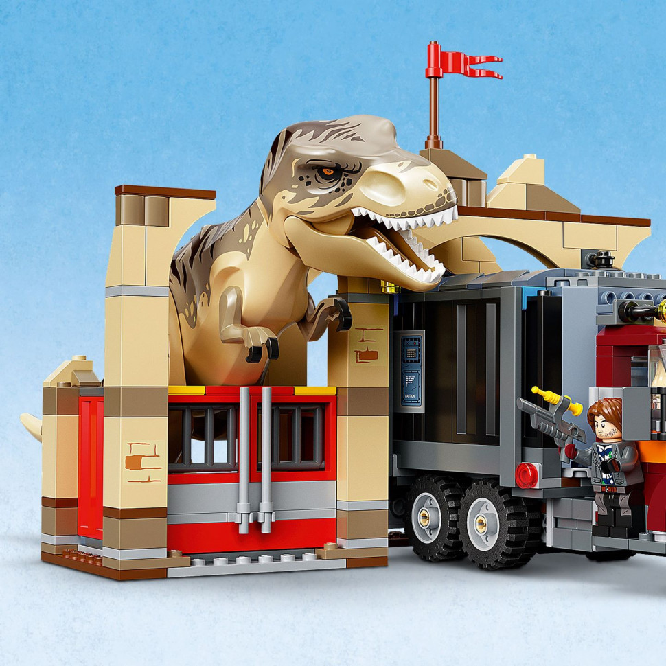 Конструктор LEGO Jurassic World Втеча атроцираптора та тиранозавра 76948
