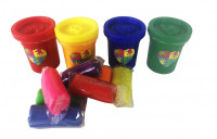 Набор креативного творчества пальчиковые краски 4 баночки + тесто для лепки Danko Toys PK-03-01