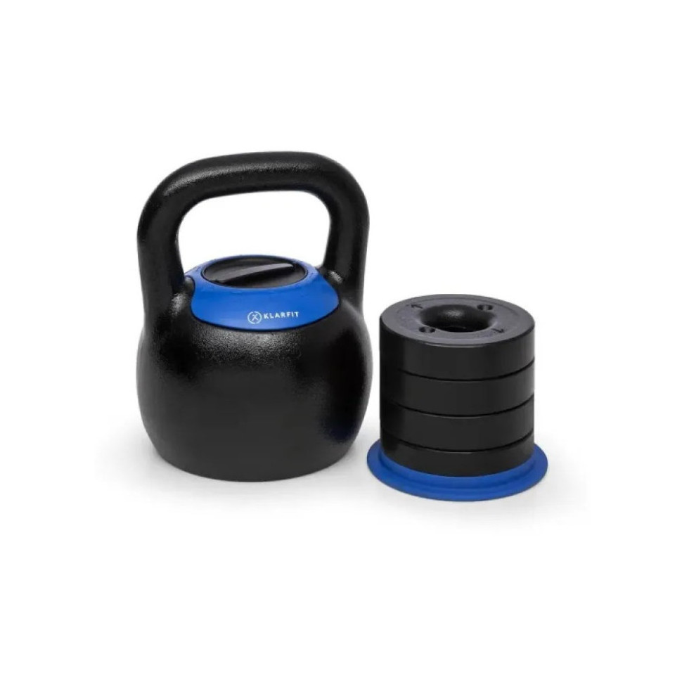 Гиря тренувальна регульована KLARFIT 10034384, 16-24 кг, чавун