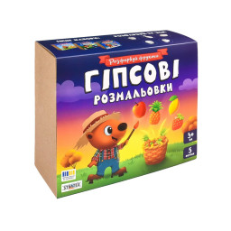 Набор для творчества Гипсовые раскраски: раскрась фрукты Strateg 30989