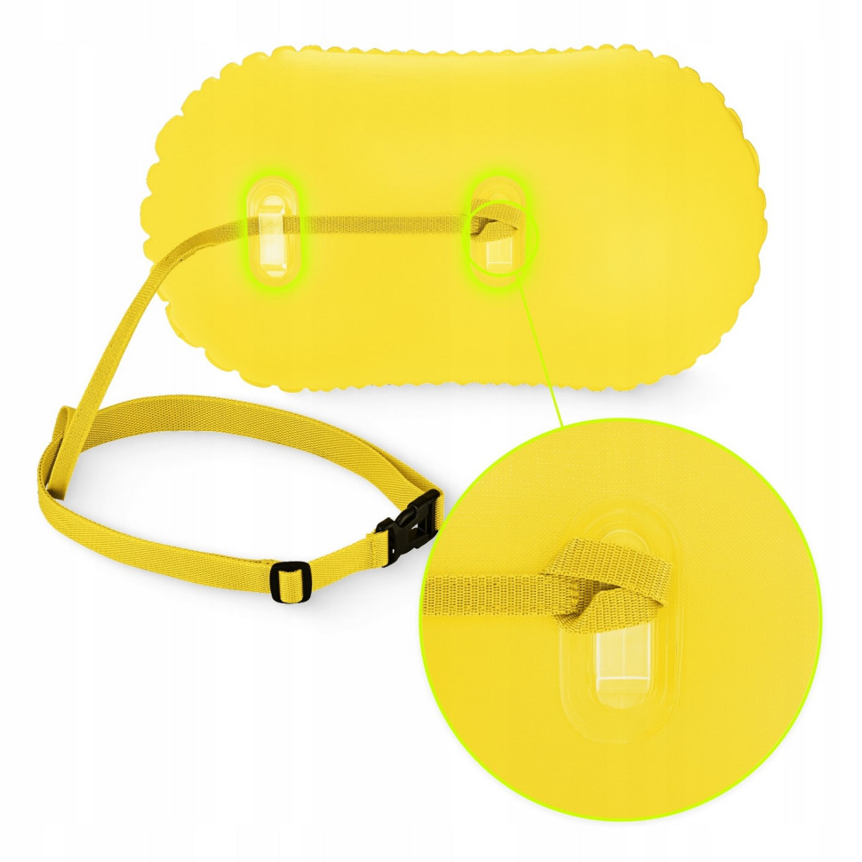 Буй для плавання Basic TSUNAMI P-5907739316806 надувний, Yellow