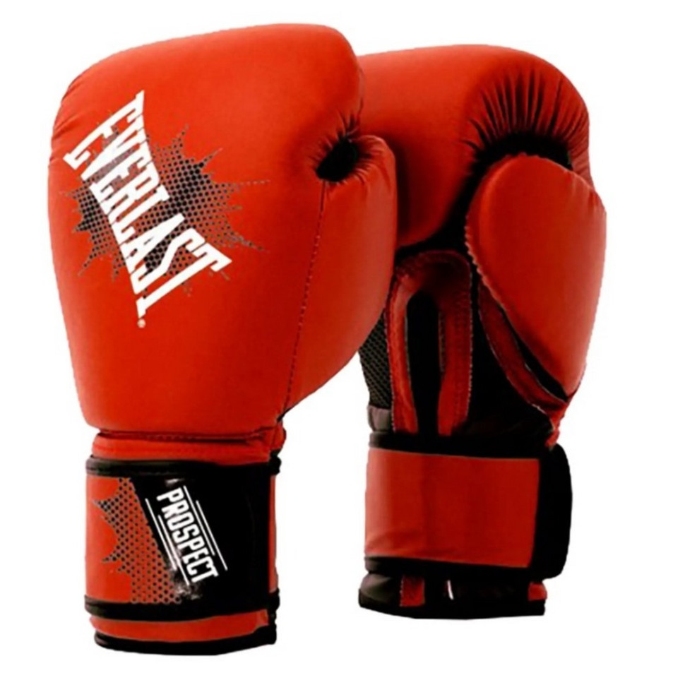 Боксерские перчатки PROSPECT GLOVES Everlast 820260-70-4 красно-черный 8 унций