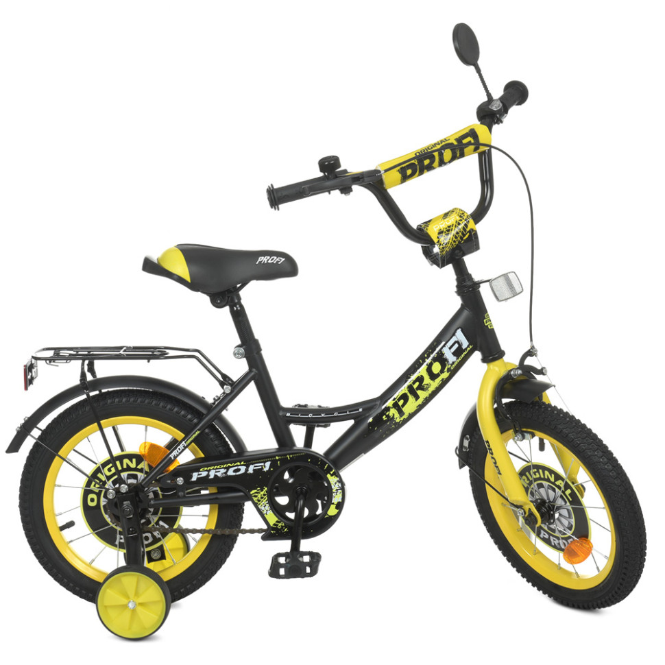 Велосипед дитячий PROF1 Y1243-1 12 дюймів, жовтий по цене 3 268 грн.