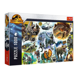 Пазл класичний "Стеження за динозаврами" Jurassic World Trefl 10727, 1000 елементів