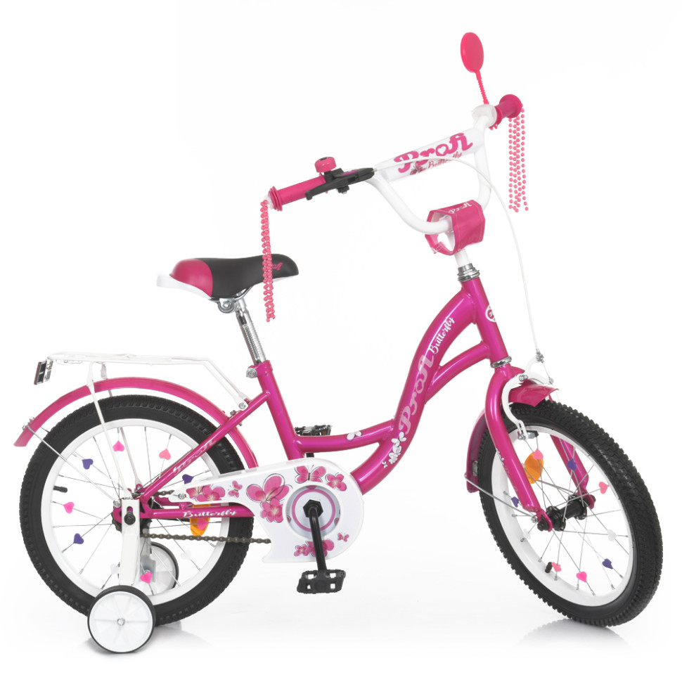 Велосипед дитячий PROF1 Y1626 16 дюймів, фуксія по цене 3 752 грн.