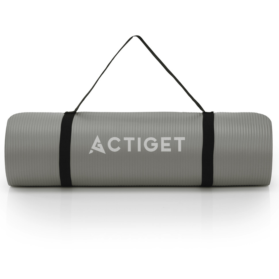 Килимок для йоги та фітнесу Actiget ACT0019 NBR, Grey 183x61x1 см