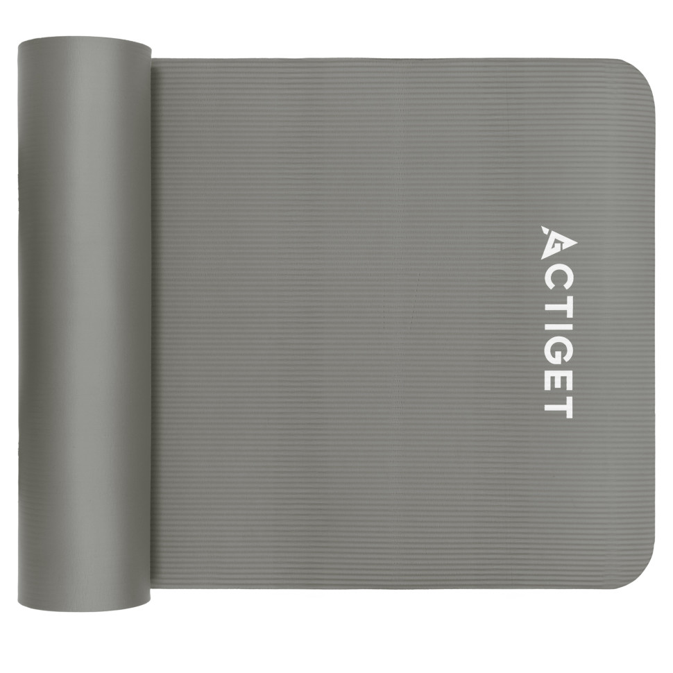 Килимок для йоги та фітнесу Actiget ACT0019 NBR, Grey 183x61x1 см