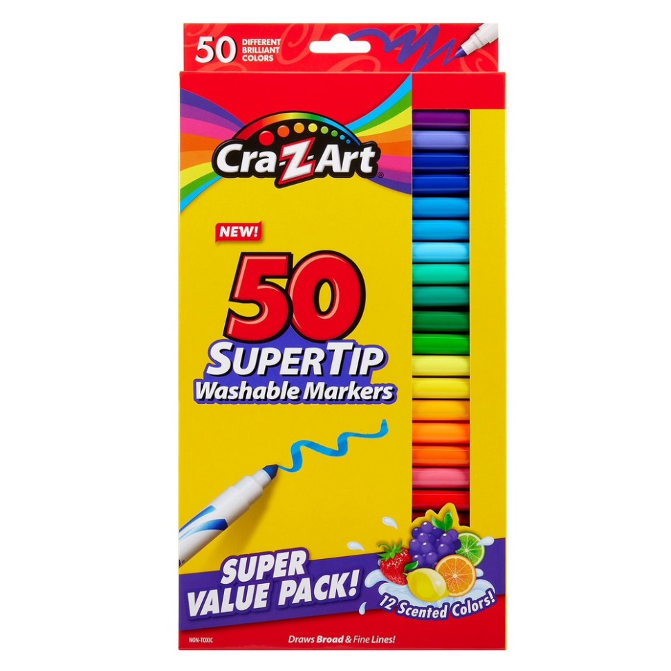 Детские маркеры легкосмываемые Cra-Z-Art 01328CRA 50 штук
