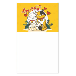 Блокнот на магните Love story "Котики" Jumbi Kt30072101, 30 листов