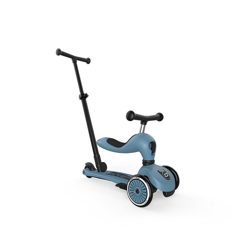 Дитячий триколісний самокат Highwaykick-1 Push and Go Scoot and Ride SR-240527-STEEL