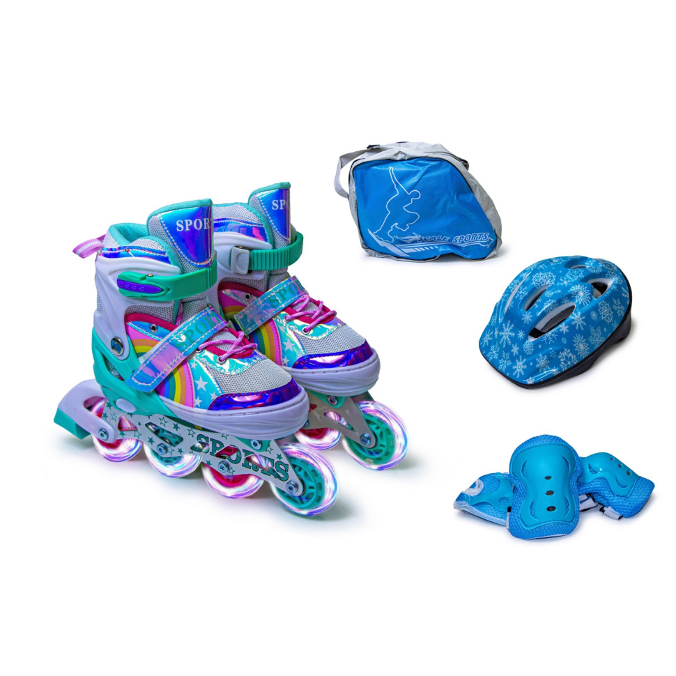 Комплект ролики та спорядження Scale Sports 2081051762 тиффані, розмір 34-37