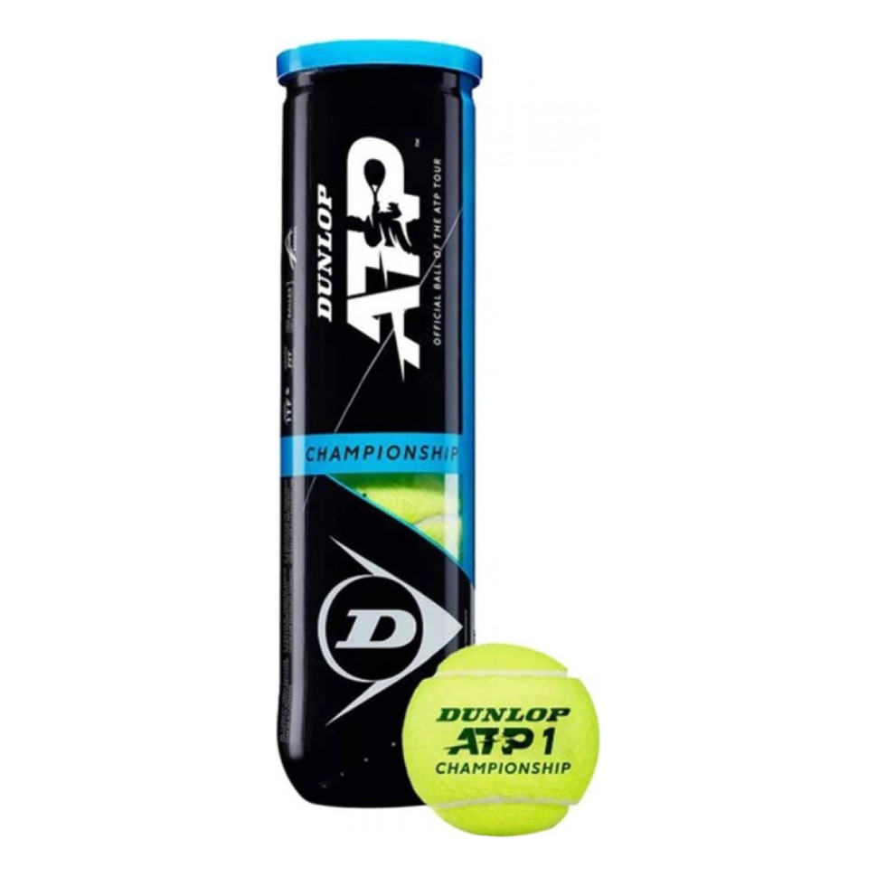 М'ячі для тенісу ATP CHAMPIONSHIP 4PET Dunlop 601363, 4 шт