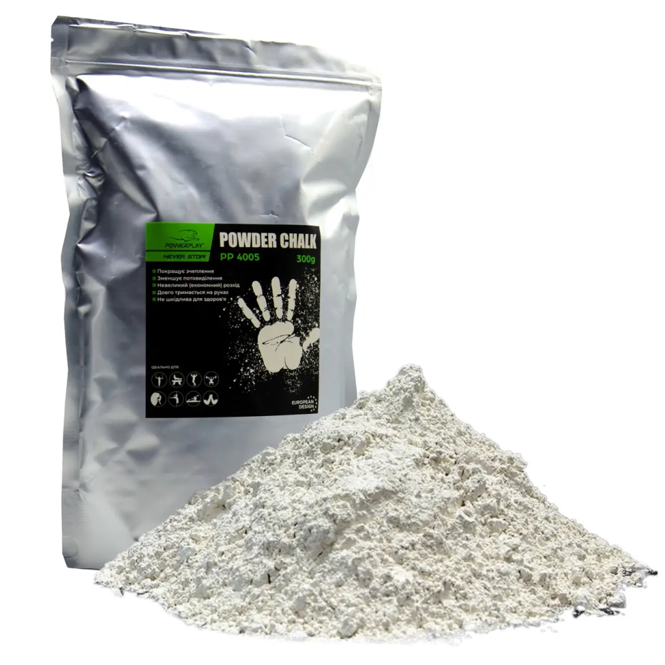 Магнезія спортивна суха Powder Chalk PowerPlay PP_4005_300G 300 г
