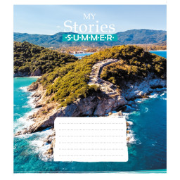 Тетрадь общая "Летняя сторис" Leader 048-600162L-4 в линию, 48 листов 