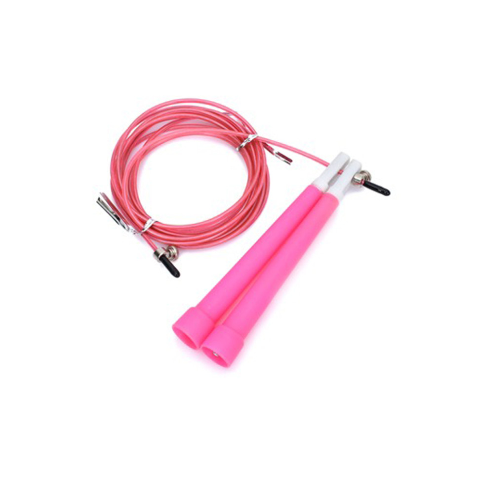 Скакалка скоростная Bambi MS 3765(Pink) 290 см, ручка пластик, веревка резина+металл
