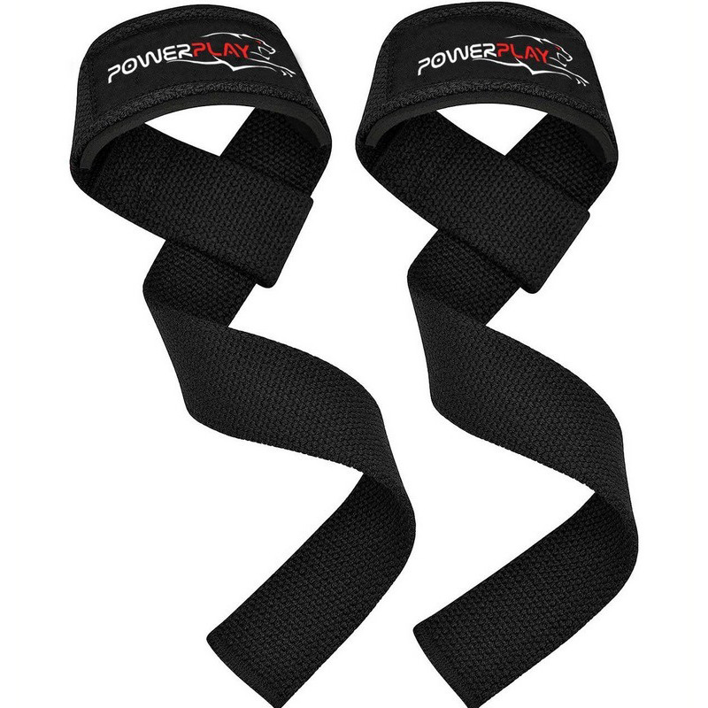 Лямки для тяги 7065 Classic Lifting Gym Straps PowerPlay PP_7065_Black, Чорні