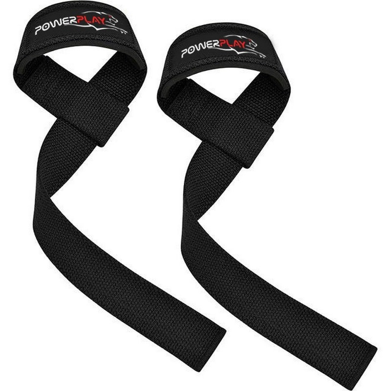 Лямки для тяги 7065 Classic Lifting Gym Straps PowerPlay PP_7065_Black, Чорні