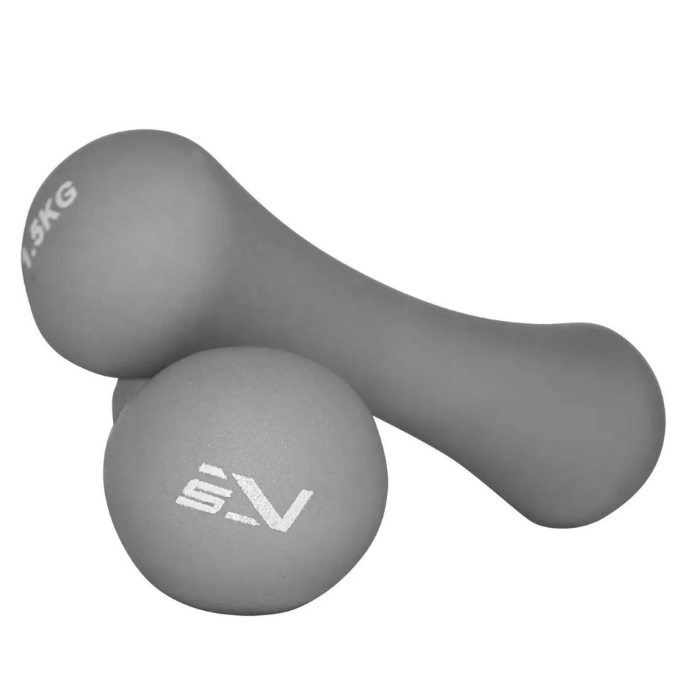 Гантелі вінілові SportVida SV-HK0030, 2 x 1.5 кг 