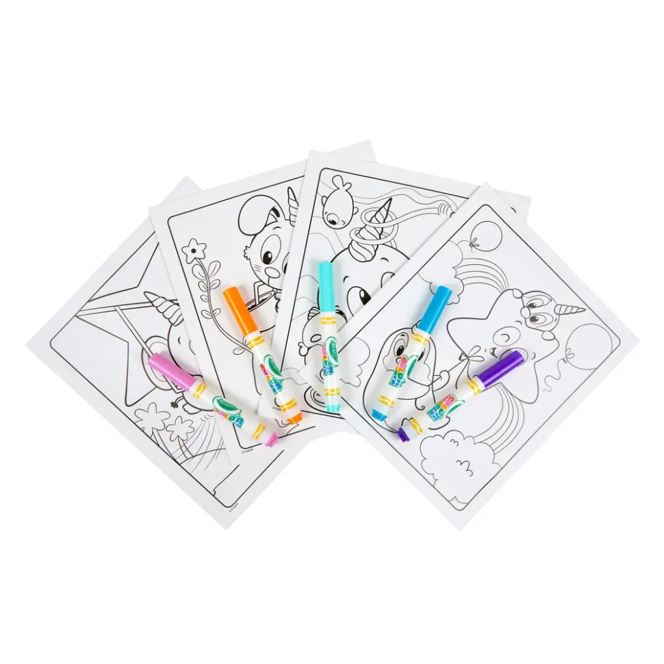 Детская раскраска Color Wonder Единорогие создания Crayola 919069.018, 18 страниц