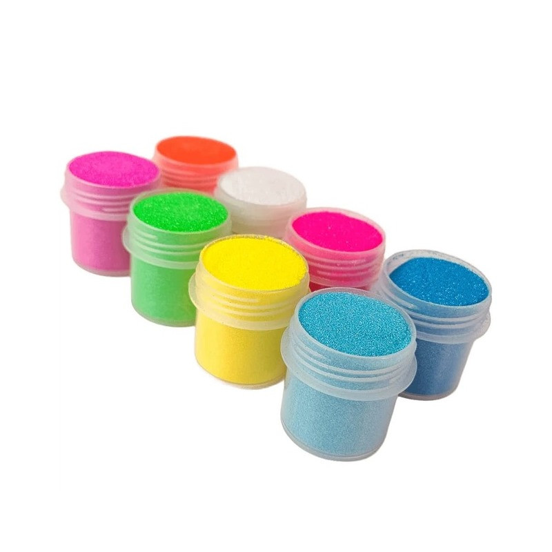 Набор глиттера для био-тату №6 Fresh Tattoo glitter-set-big-8x-6 неоновый