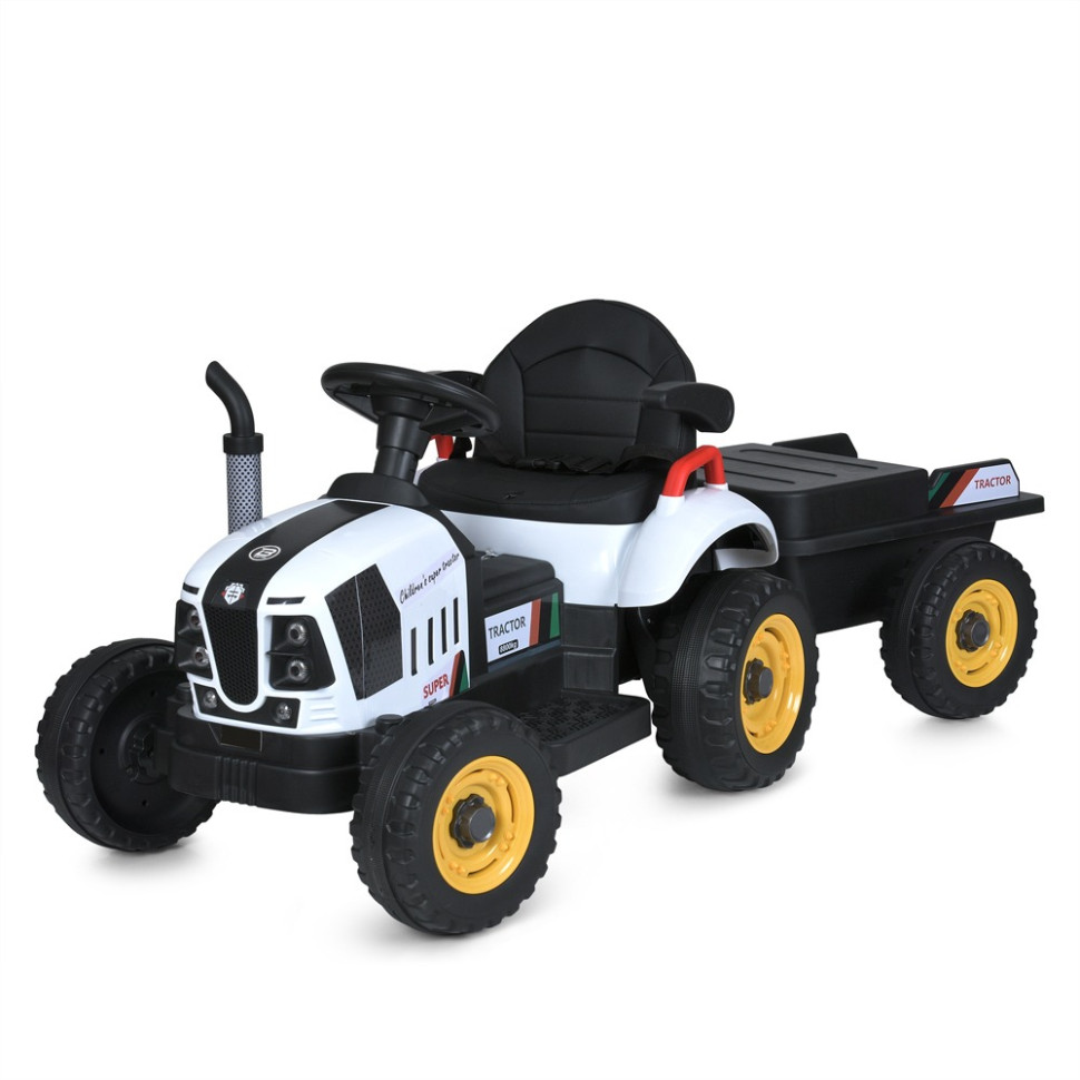 Дитячий електромобіль Трактор Bambi Racer M 6028EBLR-1 білий