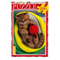 Пазл класичний "Котик" Danko Toys С260-14-06, 260 елементів