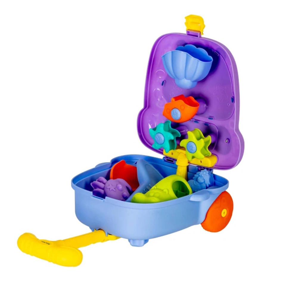 Детский набор для игры в песочнице Baby team 9515_бузковий 8 предметов
