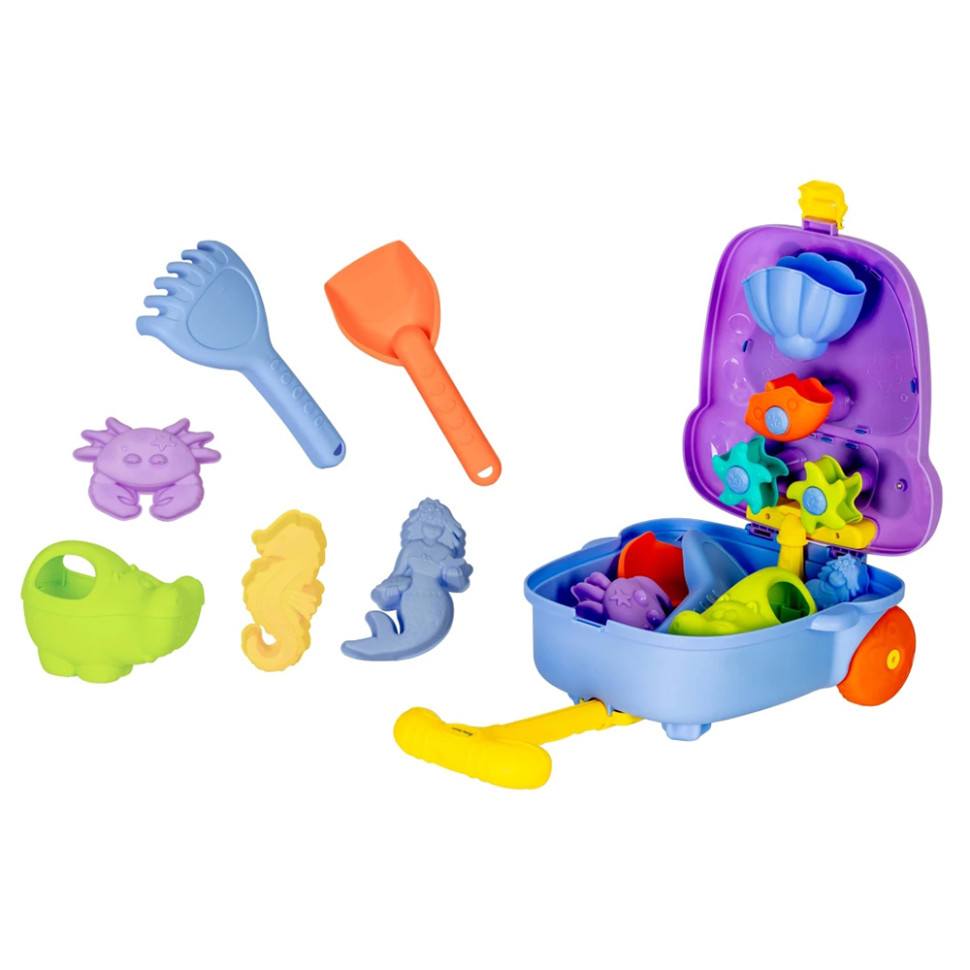 Детский набор для игры в песочнице Baby team 9515_бузковий 8 предметов
