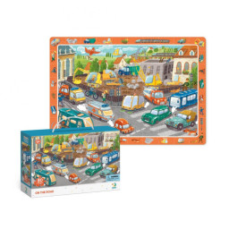 Пазл обсервационный "Осторожно на дороге" DoDo Toys 300370, 80 элементов