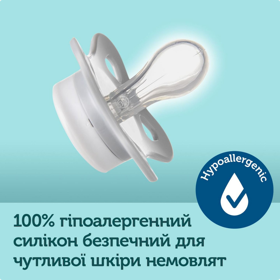 Пустышка силиконовая симметричная Mini Canpol babies 23/910_grey 0-2 месяца