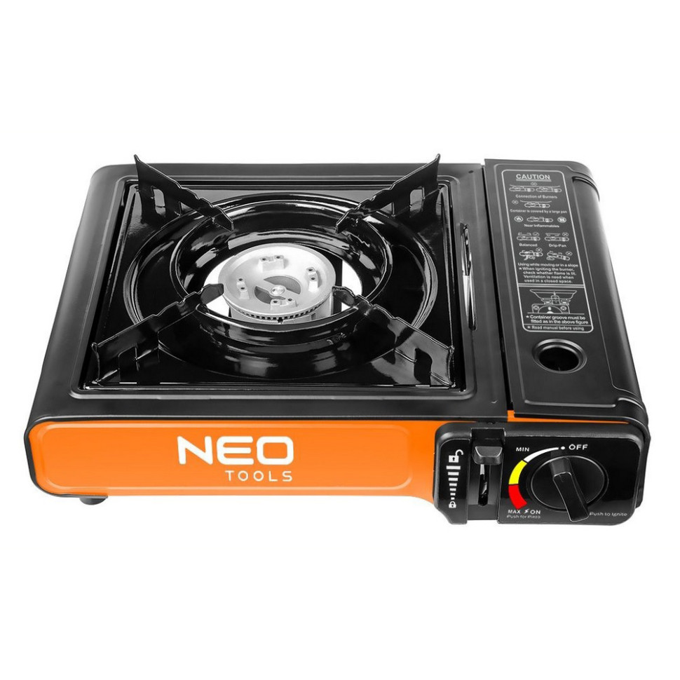Плитка газовая портативная Neo Tools 20-050, 2.1кВт, пьезорозжиг
