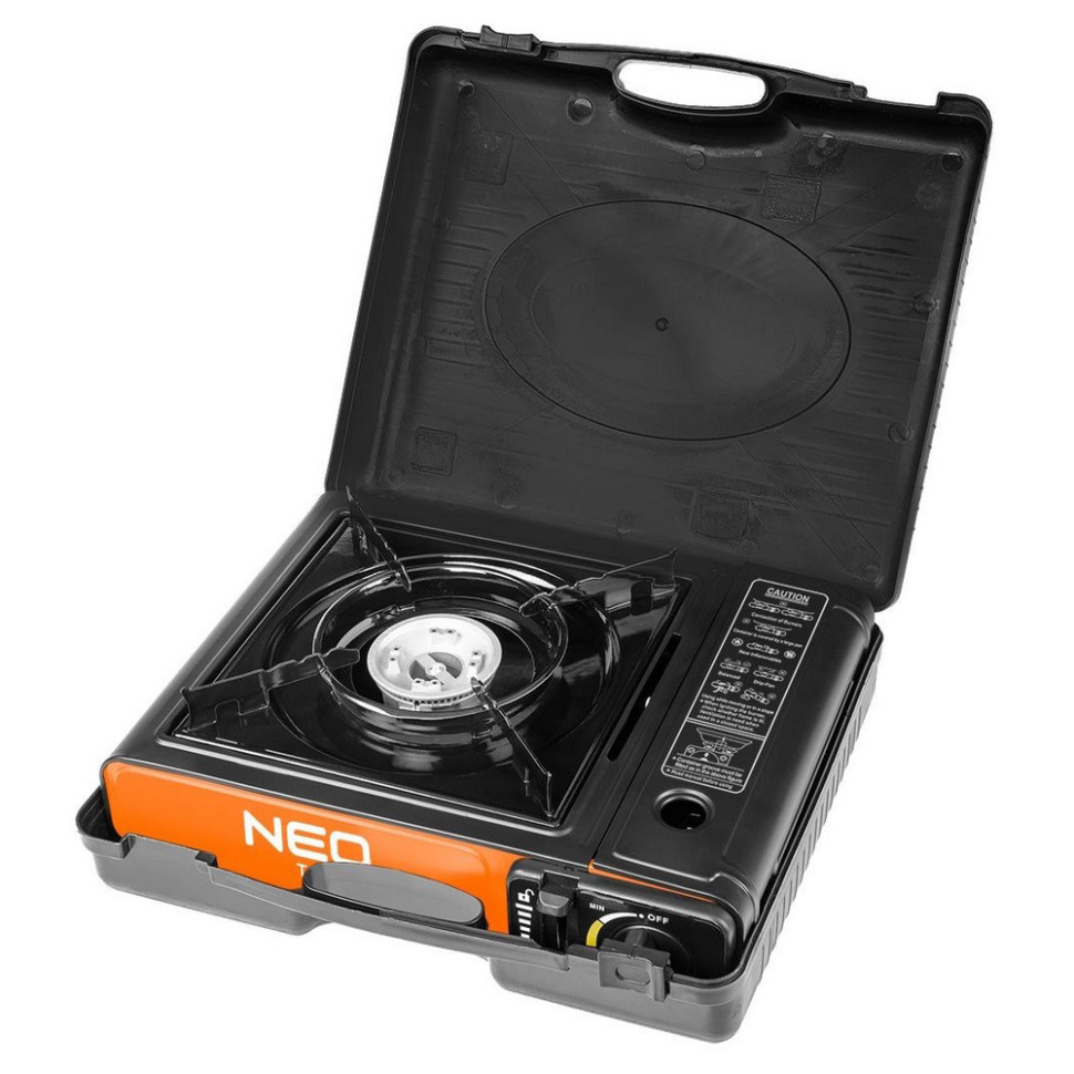 Плитка газовая портативная Neo Tools 20-050, 2.1кВт, пьезорозжиг