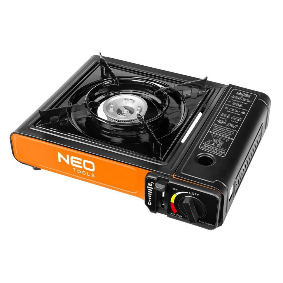 Плитка газовая портативная Neo Tools 20-050, 2.1кВт, пьезорозжиг