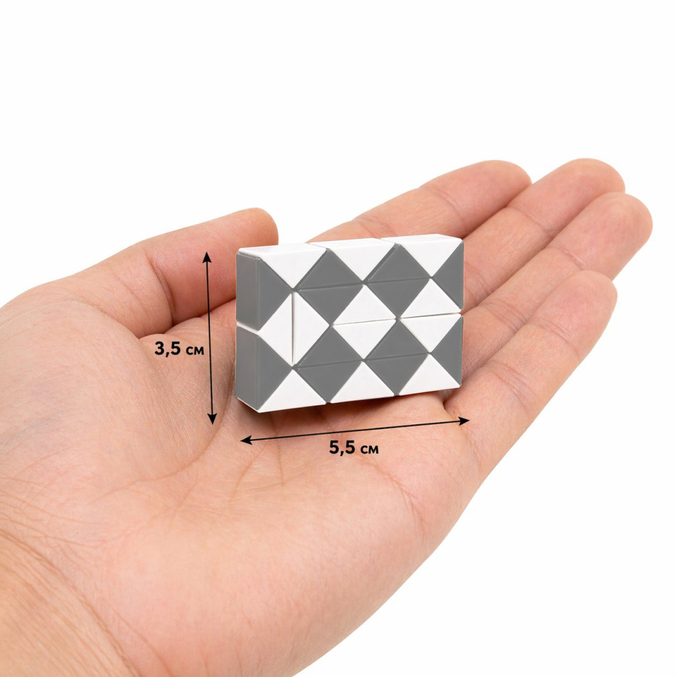 Головоломка Змійка Рубіка Bambi IGR67(Green) маленька 3,5x5,5 см, двокольорова