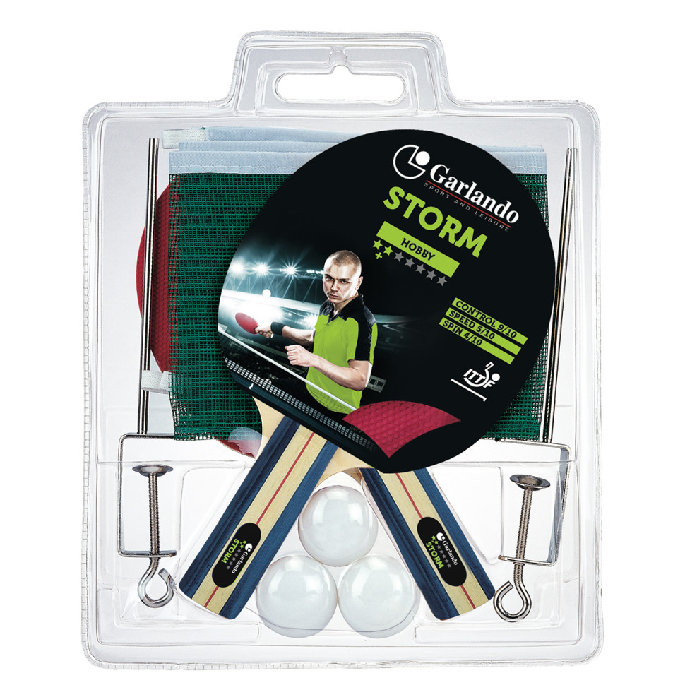 Набір для настільного тенісу Storm Plus Garlando 929525 (2C4-55)