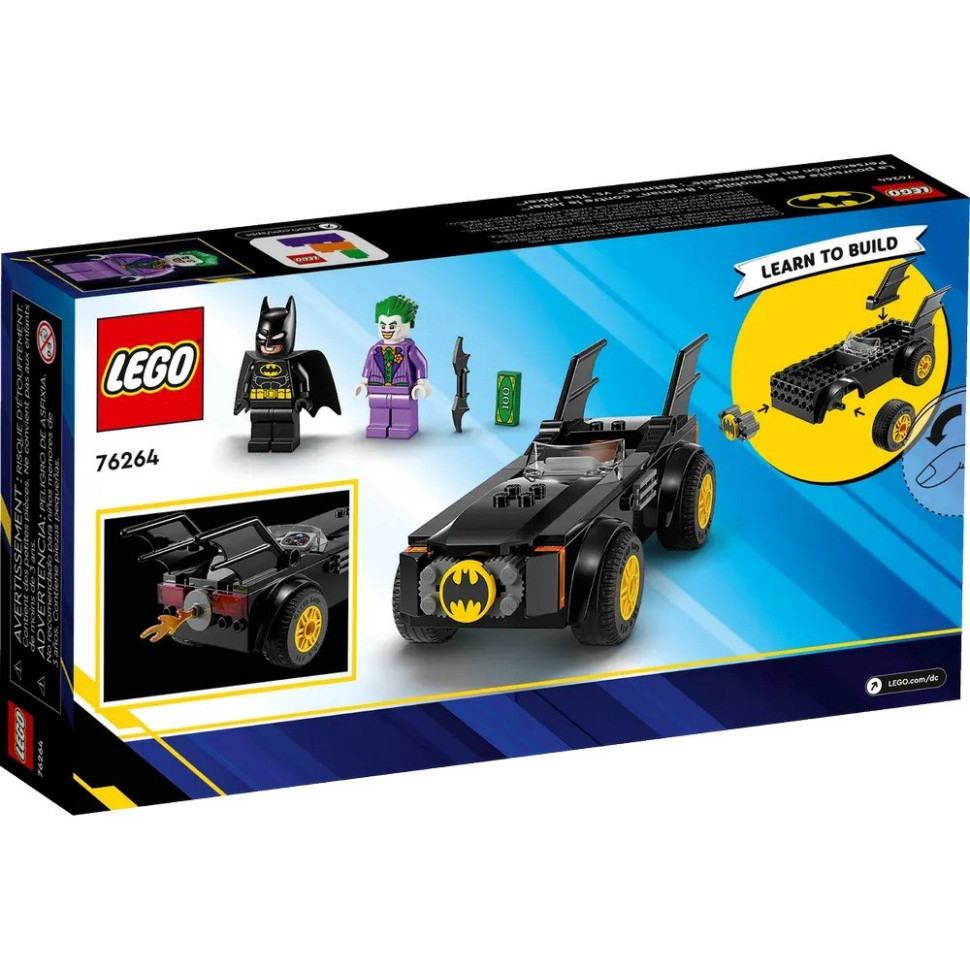 Конструктор Погоня на Бетмобілі: Бетмен проти Джокера LEGO 76264, 54 деталі