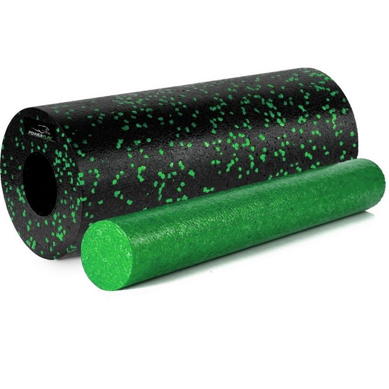 Масажний набір PP_4015 EPP Foam Roller Set 4in1 PowerPlay PP_4015_Green (2 ролики + 2 м'ячі)