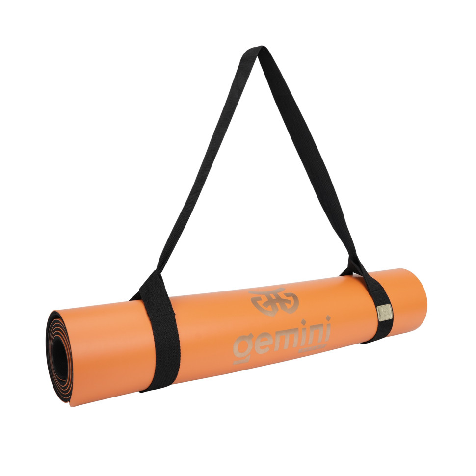 Килимок для йоги каучуковий Pro Gemini Sport PUY-3900-14 поліуретан 183x68x0,5 см, помаранчевий