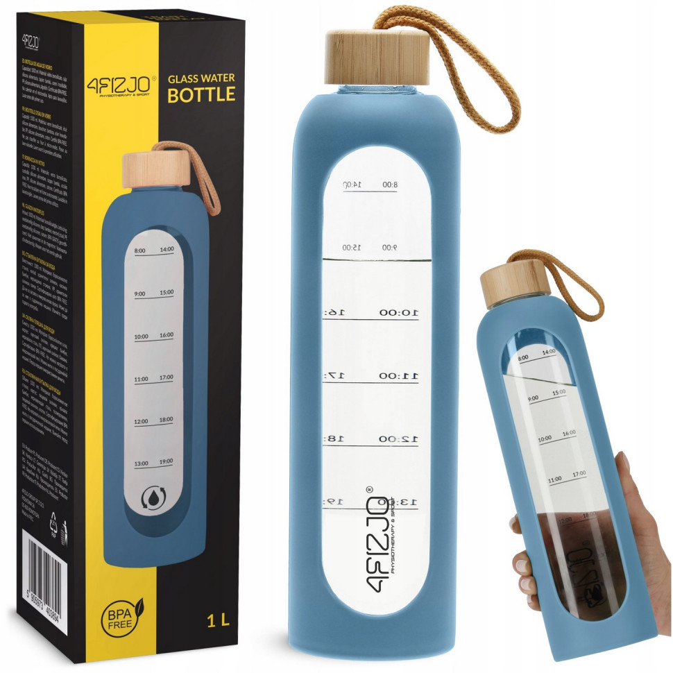 Бутылка для воды спортивная 4FIZJO P-5905973403894 Blue 1000 мл