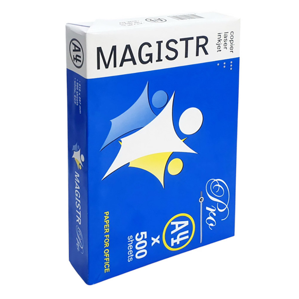 Папір офісний Magistr Pro для принтера A4 MM Kwidzyn A4-500+, 500 аркушів, щільність 80 г/м²