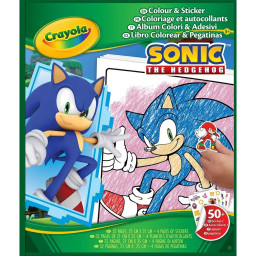 Детская раскраска "Sonic" Crayola 04-0898G 32 страницы и 4 страницы наклеек
