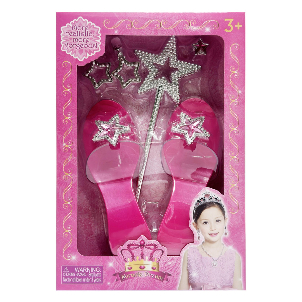 Набір аксесуарів для дівчат Bambi QS00025D1(Pink) рожевий, туфлі в комплекті