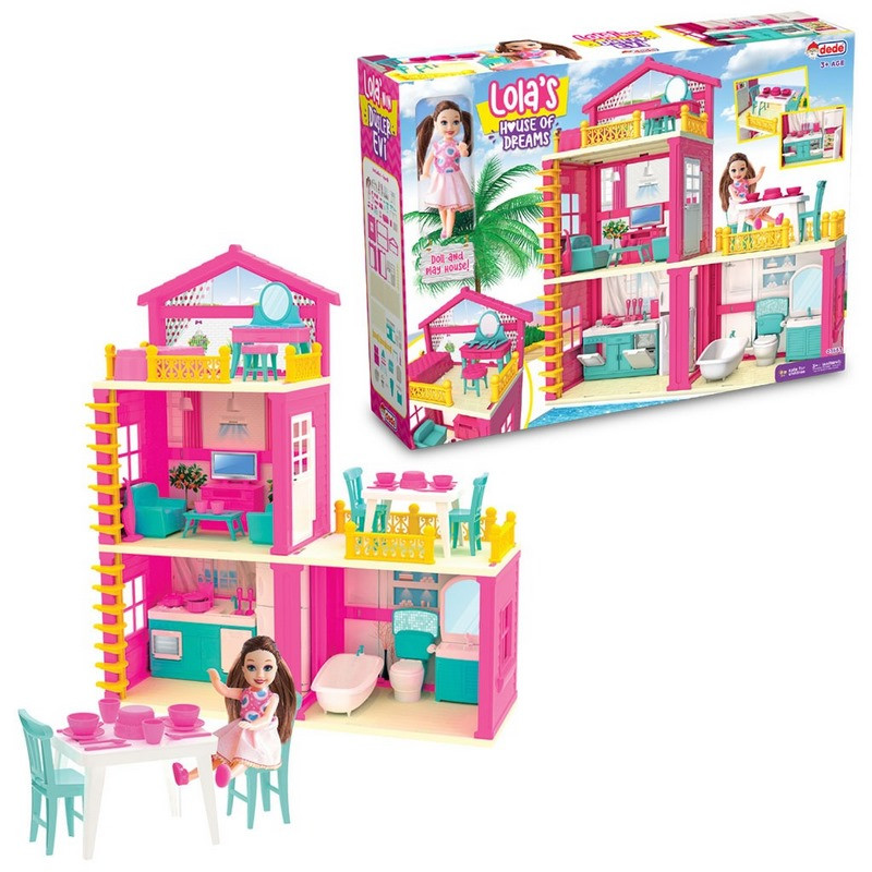 Игровой набор Домик для кукол Lola Dede 03663 с мебелью