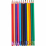 Олівець 12 кольорів еластичні з гумкою "С" CR-777L 