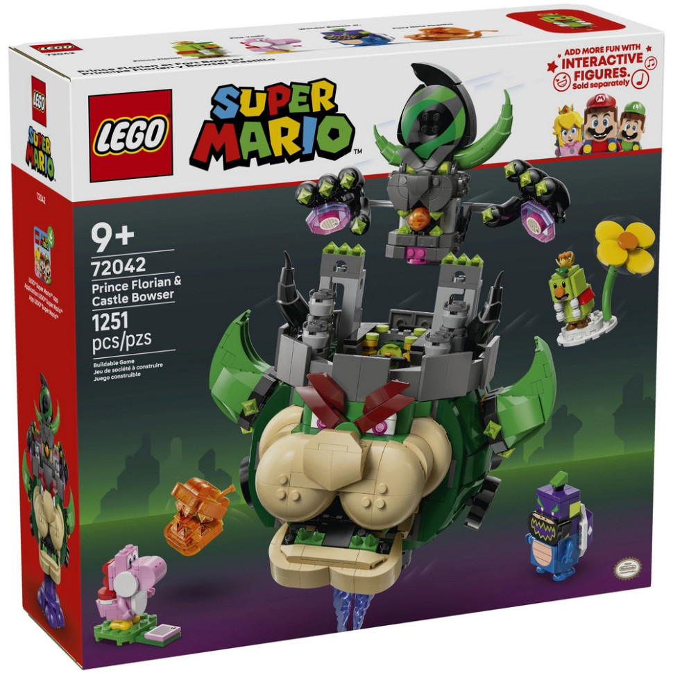 Конструктор Super Mario Prince Florian Castle Bowser LEGO 72042, 1251 деталь