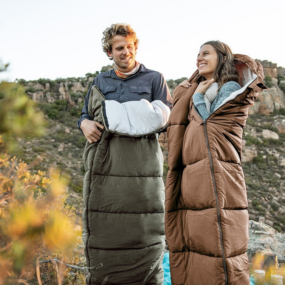 Спальник з капюшоном U250S NH20MSD07 Naturehike 6927595764305-R, правий, темно-зелений