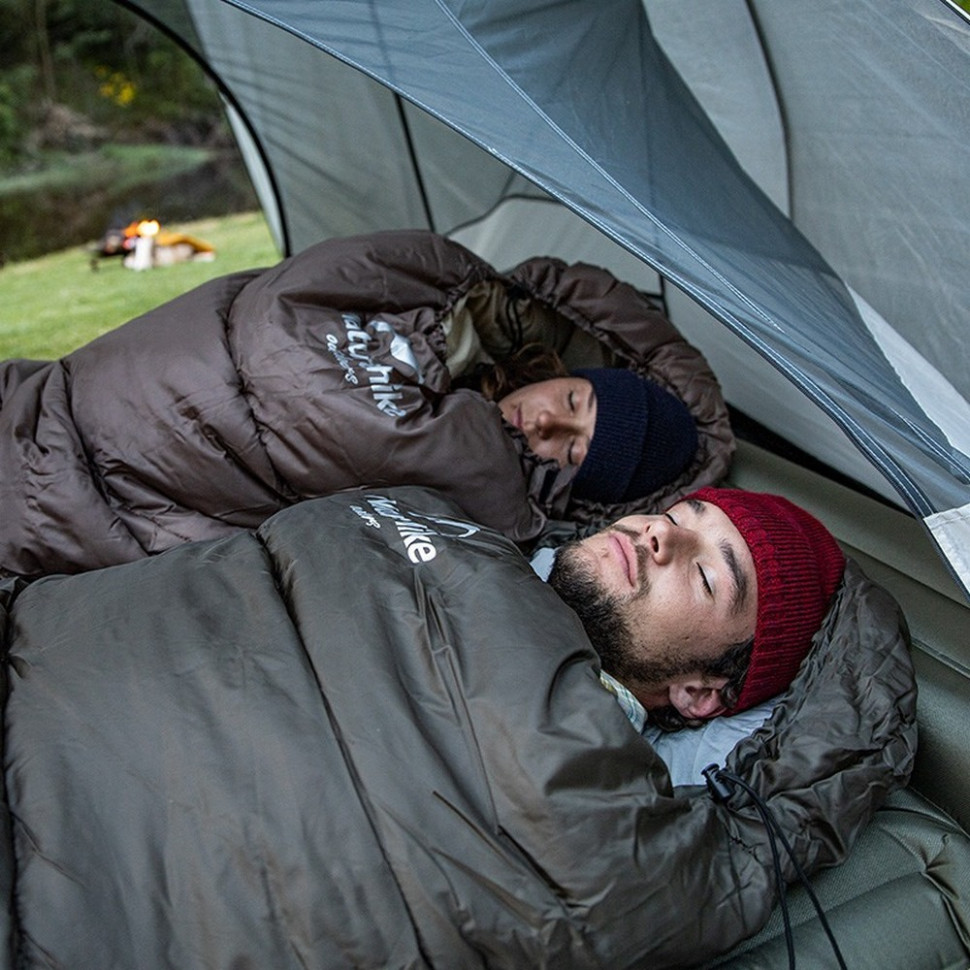 Спальник з капюшоном U250S NH20MSD07 Naturehike 6927595764305-R, правий, темно-зелений