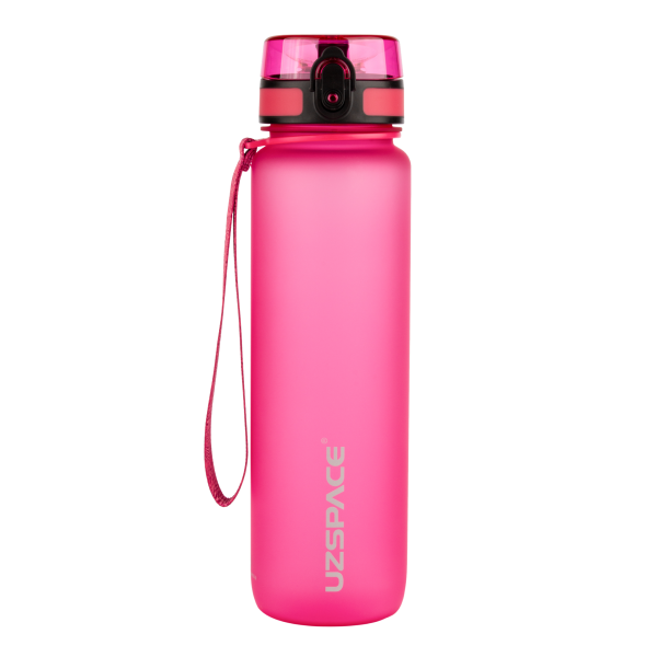 Бутылка для воды UZSPACE 3038(Pink) 1000 мл, розовая