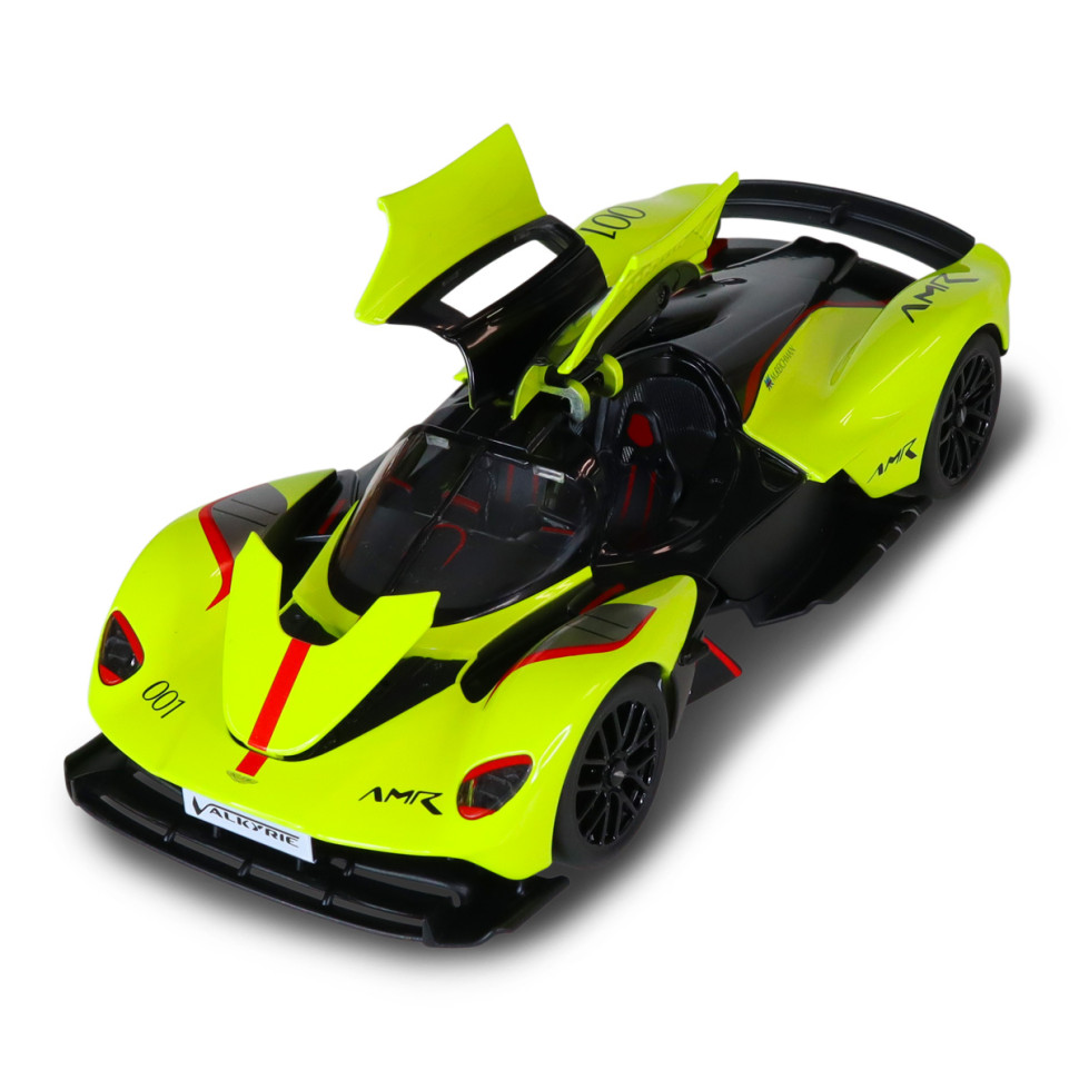 Дитяча автомодель Aston Martin Valkyrie TechnoDrive 250937AMVKLG жовтий, 1:18