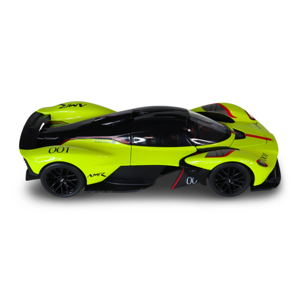 Дитяча автомодель Aston Martin Valkyrie TechnoDrive 250937AMVKLG жовтий, 1:18